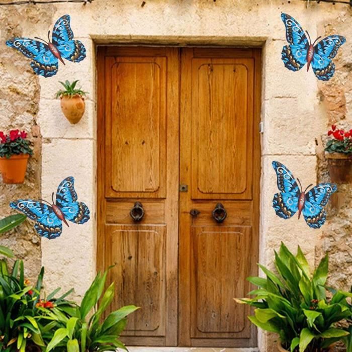Acheter Art mural en métal papillon, décor de porche, décor de papillon en  métal, décoration murale en métal, décoration de maison de papillon,  décoration de salon, tentures murales