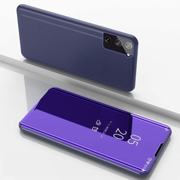 2 Verres Trempés + Coque pour Samsung S23 Ultra Violet Protection