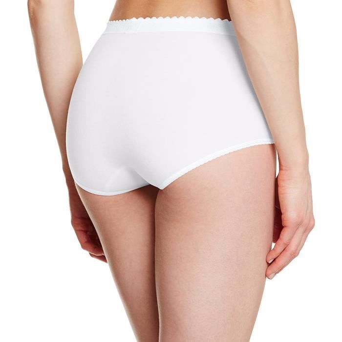 Slip Controle Maxi Sloggi Blanc Femme Blanc Cdiscount Pret a Porter