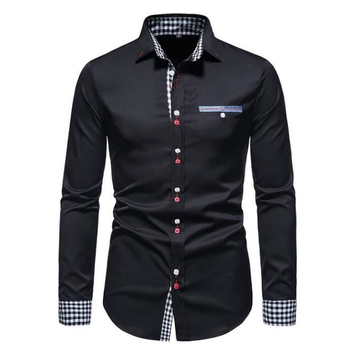 Chemise homme carreaux tendance d contract e manches longues