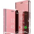 Coque pour Redmi Note 10 4G (6,42") design Tendance Effet Miroir Anti Choc Protection Renforcée Rose-3