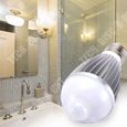 TD® Ampoule LED E27 7W PIR à Infrarouge de Détection de Mouvement- Capteur de Lumière LED Ampoule Auto Switch Lampe de Nuit -Blanc-3