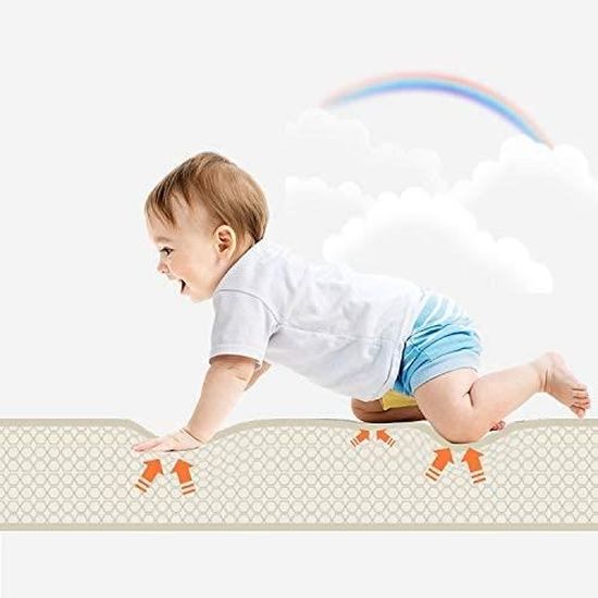 Tapis De Jeu Pour Bebe 180x0x1cm Tapis De Sol En Mousse Epais Pliable Reversible Tapis D Eveil Pour Bebe Et Enfant C Cdiscount Animalerie