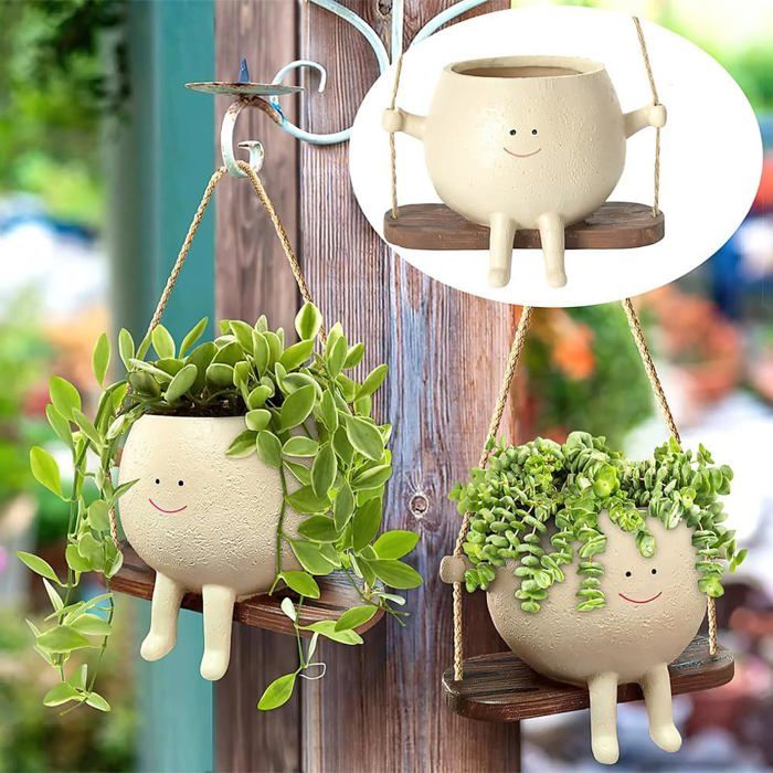 Lot De 2 Pots De Fleurs Suspendus En Métal Noir - Jardinières Extérieures Avec Crochets Pour Balcon Et Jardin