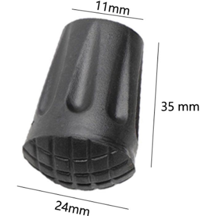 Lot De 8 Embouts Caoutchouc Pour Bâtons De Marche – Diamètre 10 Mm, Résistants, Antidérapants, Pour Randonnée Et Trekking