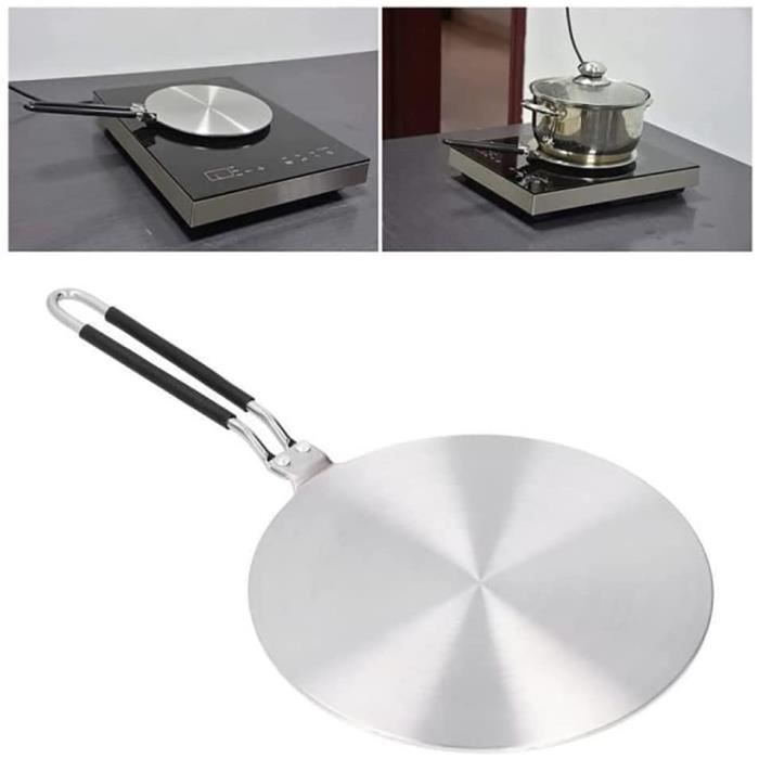 Diffuseur De Chaleur Induction 20 Cm Acier Inox – Adaptateur Universel Pour Cuisinière Gaz, Vitrocéramique & Plaque Induction