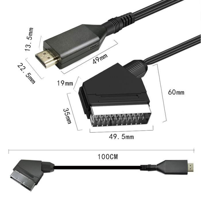 Convertitore SCART A RCA E S-Video BullTek - Per TV Vecchie, Console E DVD - Foto 5
