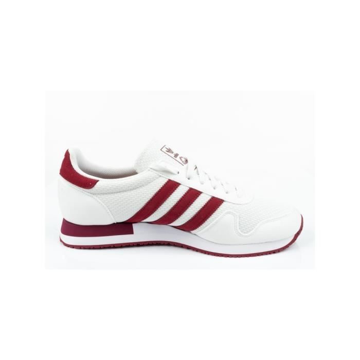 Chaussures ADIDAS Usa 84 Blanc Rouge Homme Adulte Lacets