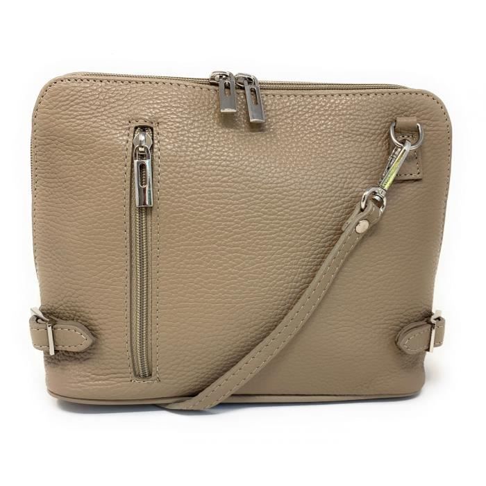 Sac bandoulière en cuir italien grainé MAMMA MIA OH MY BAG