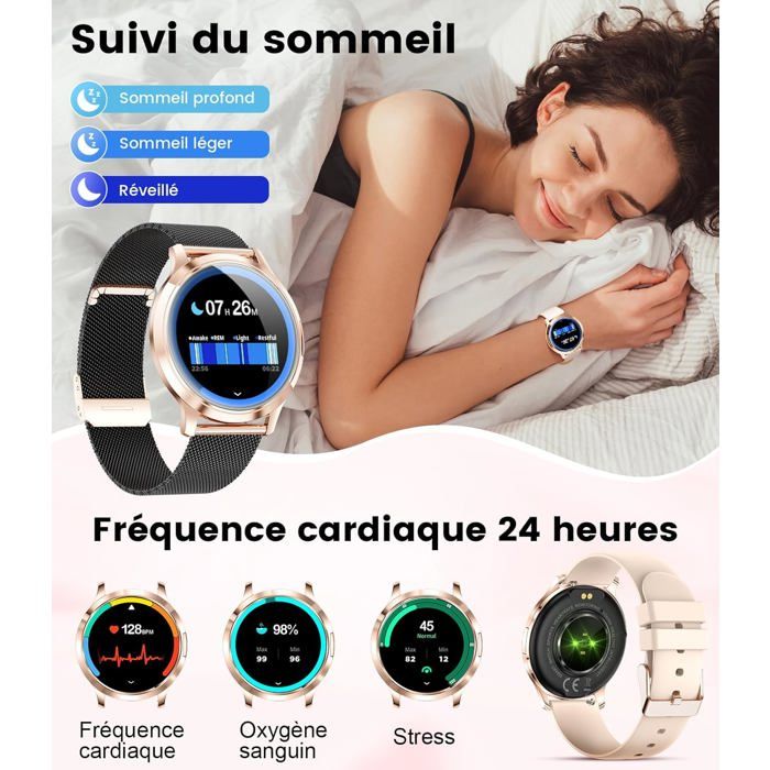 Ice-Watch - ICE smart 2.0 - Montre connectée ronde rose-gold pour femme