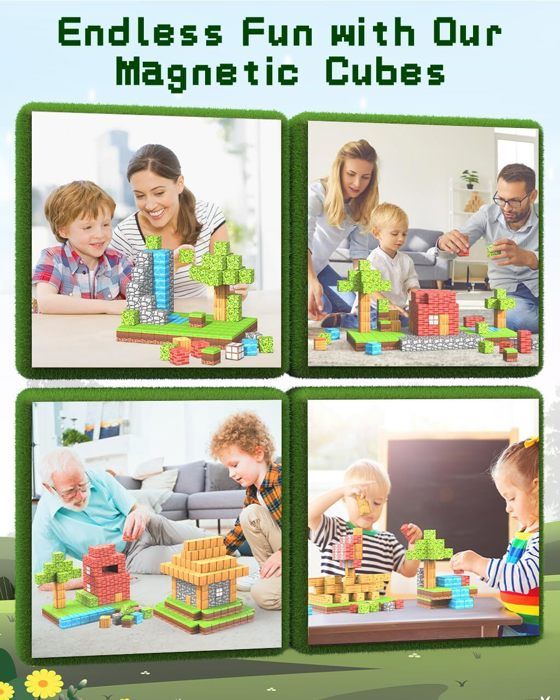150 Blocs De Construction Magnétiques Uiczdry – 2,5 Cm – Aimants 8 Pôles – STEM – Cadeau Enfant 3-7 Ans