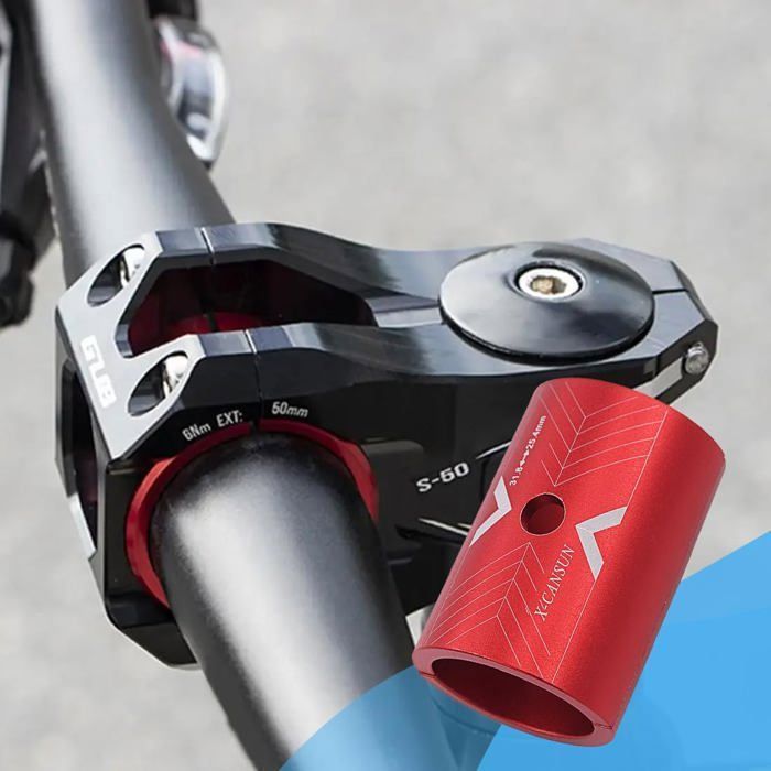 Tige De Rehausseur VTT Réglable 0-60° - Alliage, 1-1/8", 110mm, Noir, Pour Potence