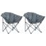 Ingshop C Chaises Lune Pliables 2 Pcs Gris 64 X 52 X 80 Cm Prix