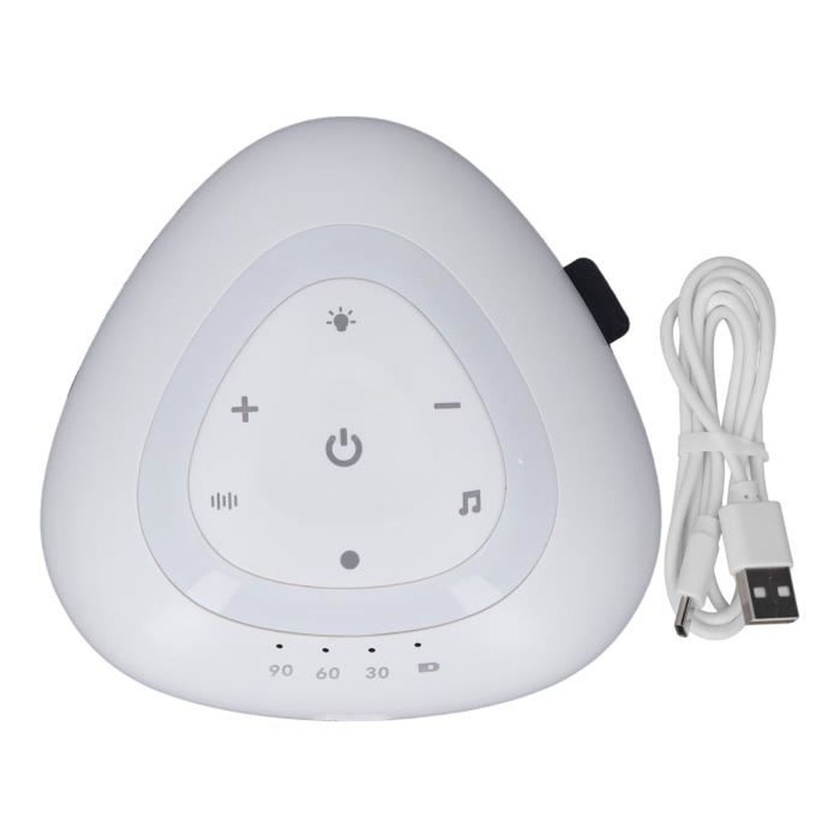Machine à Bruit Blanc Portable - Pour Sommeil/voyage - Blanc - Neuf - 5.31x2.95x3.43 Pouces