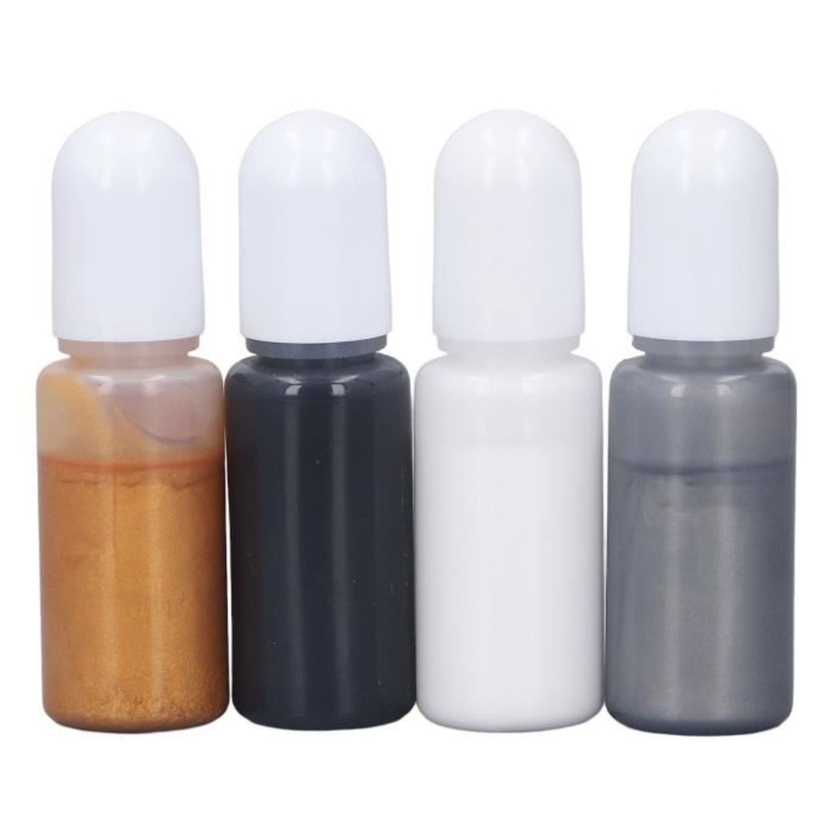 Lot De 12 Papiers Colorés En Cellophane Pour Résine époxy - Déco Nail Art, Bijoux DIY, Dimensions 2,9x1 Cm - 6