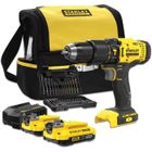 Perceuse visseuse sans fil à percussion Stanley Fatmax SFMCD711DSA 18V - 2x2Ah