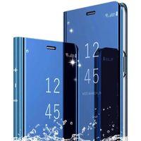 Coque pour Huawei P30 Lite XL 2020 Etui Housse,Ultra Mince Plating Mirror Flip Case Clear View Standing Housse [360 degrés Pr271583