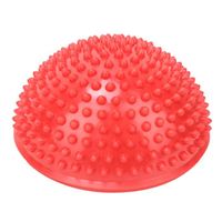 NAK PVC Durian Ball Yoga Massager Demi-cercle Massage des pieds Boules Relaxation musculaire (rouge)