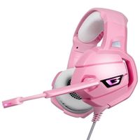 Casque Gamer pour PS4 Xbox One Nintendo Switch 3.5mm Surround avec Microphone, Rose B30674