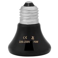 75W Lampe chauffante infrarouge Ampoule chauffante pour animaux de compagnie HB0038 -ZOO
