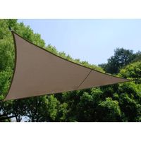 Voile d'ombrage triangulaire Hespéride - CURACAO taupe - 180g/m²