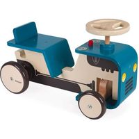 Porteur Tracteur - JANOD - Jouet en bois pour enfants de 18 mois - 4 roues en caoutchouc