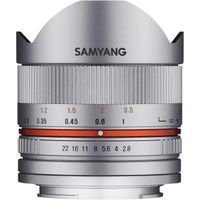 SAMYANG 1220310102 f2,8 iI objectif 8 mm pour fuji x argente