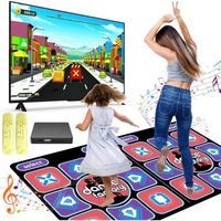 Tapis de Danse pour Enfants et Adultes, Tapis de Danse pour Télé et Ordinateur à Double Usage avec Musique Électronique