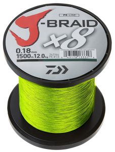 Daiwa J-Braid X4 - Fil De Pêche Tressé 4 Brins 300 M - Diamètre 0,13 Mm, Résistance 5,9 Kg - Multicolore