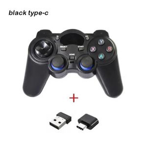 MANETTE JEUX VIDÉO Black Type-C - Manette de jeu OTG sans fil pour Android, 2.4GHz, contrôleur de jeu, joystick pour smartphones