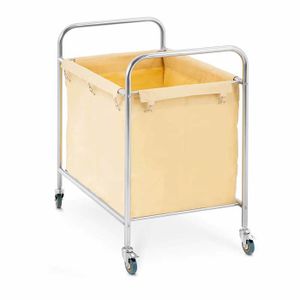 TecTake Chariot à linge en cadre métal avec 4 sacs panier sur 4 roulettes noir neuf 