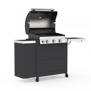 BARBECUE Barbecue à gaz - BARBECOOK - Stella 3221 - 3 brûleurs - Fonte - Noir
