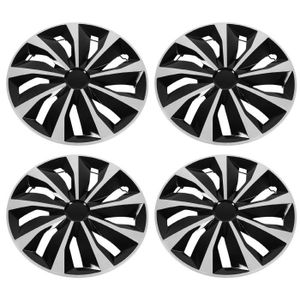 ENJOLIVEUR Dilwe 14 Inch Hubcaps Hubcap Universal 14 Inch Hubcap Wheel Covers Set Of 4 Fits for Most Cars et Argent auto moyeu
