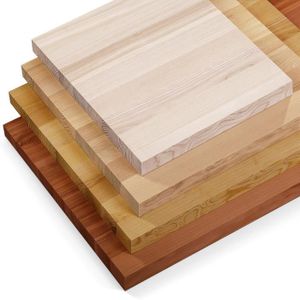 LAVABO - VASQUE Plan vasque en bois - LAMO MANUFAKTUR - 60x55cm - Marron - A monter soi-même - Rectangulaire