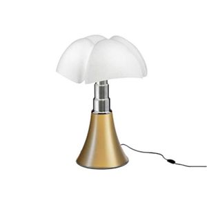 LAMPE A POSER MINI PIPISTRELLO-Lampe LED avec Variateur H35cm Laiton Martinelli Luce - designé par Gae Aulenti