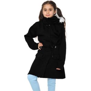 PARKA Enfants Filles Longue Parka veste Faux Fur à capuche 5-13 Year
