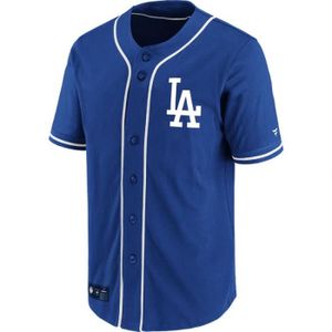 MAILLOT DE BASEBALL Maillot de Baseball MLB Los Angeles Dodgers Fanatics Franchise Poly Bleu pour Homme-Noir-S
