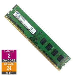 MÉMOIRE RAM Barrette Mémoire 2Go RAM DDR3 Samsung M378B5773CH0