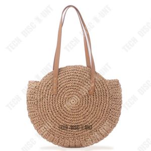 Sac en paille rond mango sale