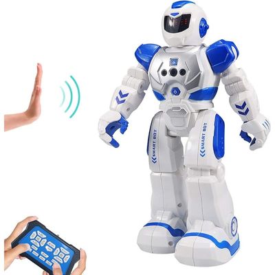Programmation De Robots Pour Enfants. Codage De Robots Jouets, Enfant Avec Des Caractères