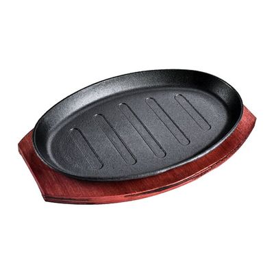 Wiltec Plaque De Cuisson Dutch Oven – Fonte Ronde 44 Cm Avec Pieds Démontables, Effet Antiadhésif, Pour Barbecue, Feu De Camp Et Plancha