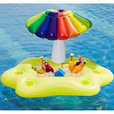 Porte-gobelet Gonflable Pour Piscine – Bar Flottant Avec 8 Emplacements, PVC Solide, Poignées, Parfait Pour Les Fêtes D'été, Plage Et Spa