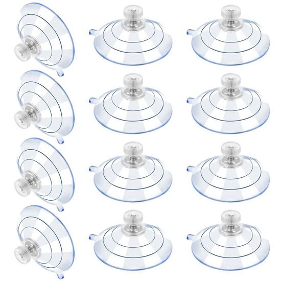 Lot De 20 Tampons Anti-choc En Caoutchouc - Ventouses Pour Verre De Bureau - Diamètre 18mm