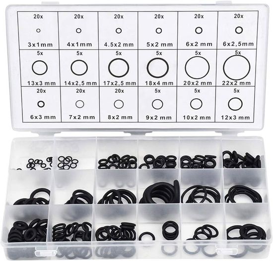 Dokpav Joints Toriques Kit, 270PCS 18 Tailles O-Ring Joints Assortiment En