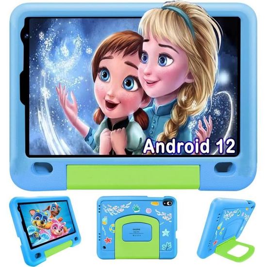 OUZRS Tablette Tactile Android 12 GMS, Tablette 10 Pouces 4Go RAM 64Go/TF  128Go ROM, Tablette 6000mAh, Dual Caméra, Tablette Pas Cher Bluetooth  Netflix Type-C(WiFi Version),Noir : : Informatique