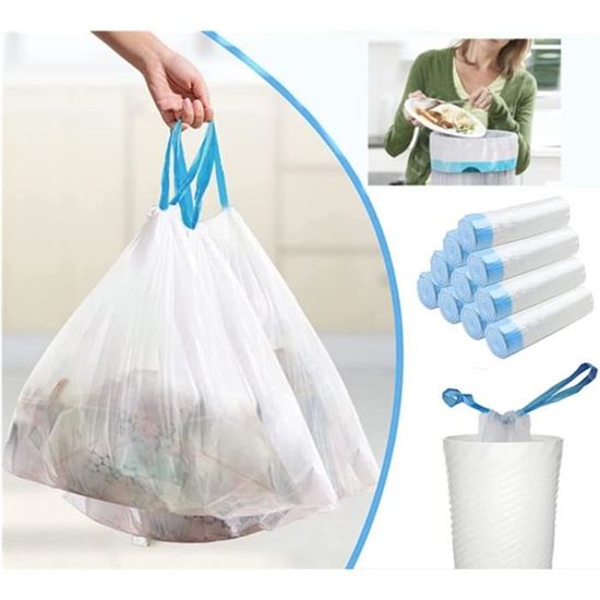 90Pcs 4 Gallons 15L 45Cmx50Cm Petits Sacs Poubelles Petits