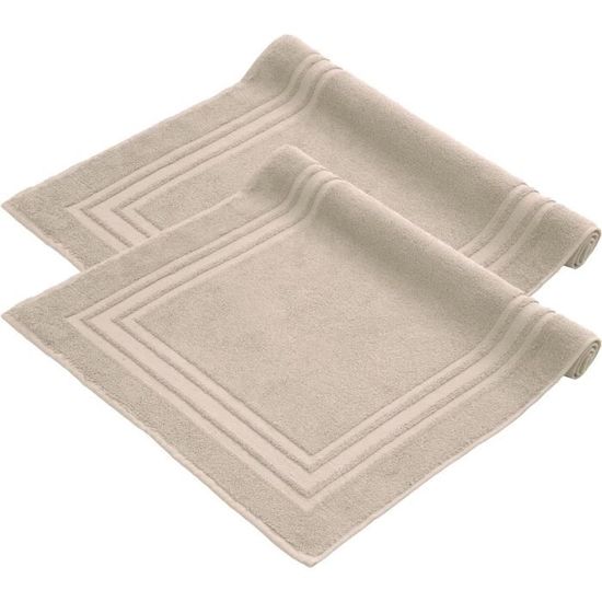 Mixibaby Lot De 2 Tapis De Bain Doux, Antidérapants, Séchage Rapide, Lavables En Machine, Pour Salle De Bain, Douche Et WC 50 X 80 Cm + 50 X 40 Cm, Dimensions