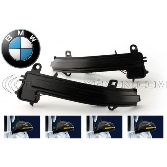 Packs de 2 Clignotants à LED Dynamiques pour rétroviseurs extérieurs de BMW Série 1 F20 F21, Série 2 F22, Série 3 F30 F31 F34 GT F3