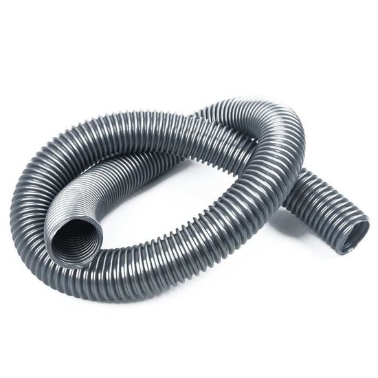 Tuyau Flexible Universel Pour Aspirateur 40 Mm Intérieur / 48 Mm Extérieur - 6 Mètres - Gris Robuste Et Souple