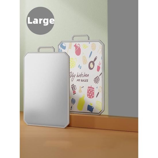 BORDEAG 3 Pièces Planches à Découper Acier Inoxydable 304 - Tailles Variées Pour Cuisine Maison Et Extérieur